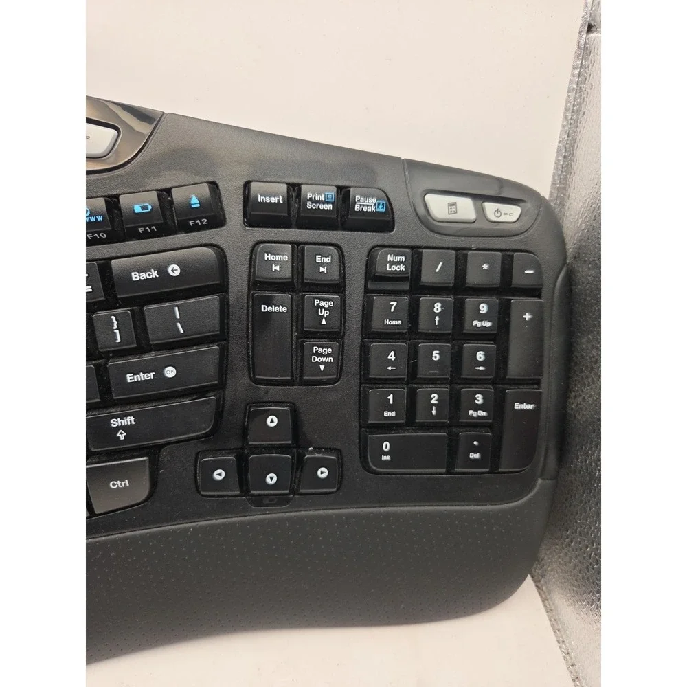 Logitech Wireless Comfort Wave K 350 Keyboard Palm Rest No USB Dongle WORKS